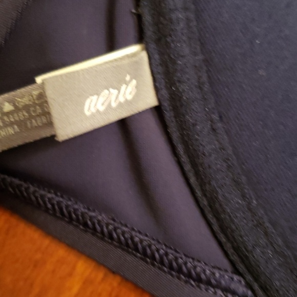 Aerie Bridget Halter Bikini Top 34A Padded Black - Picture 7 of 8